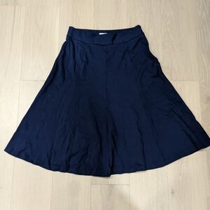 Navy Blue Women's Midi Skirt